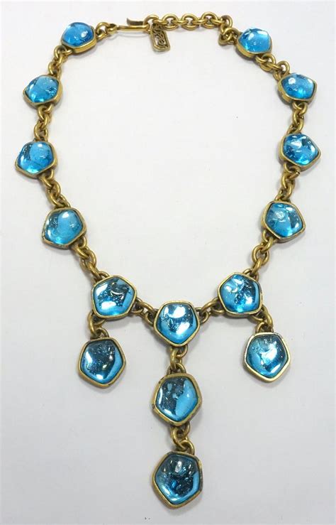 bijoux vintage yves saint laurent|ysl vintage necklace.